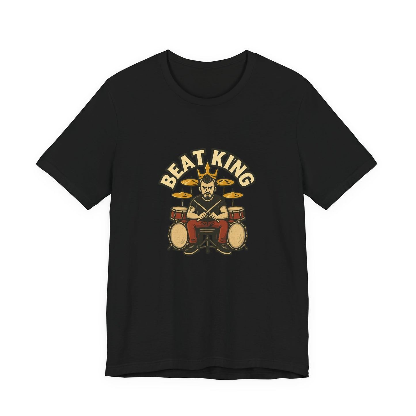 Beat King Drummer T-Shirt - Lucky Spark
