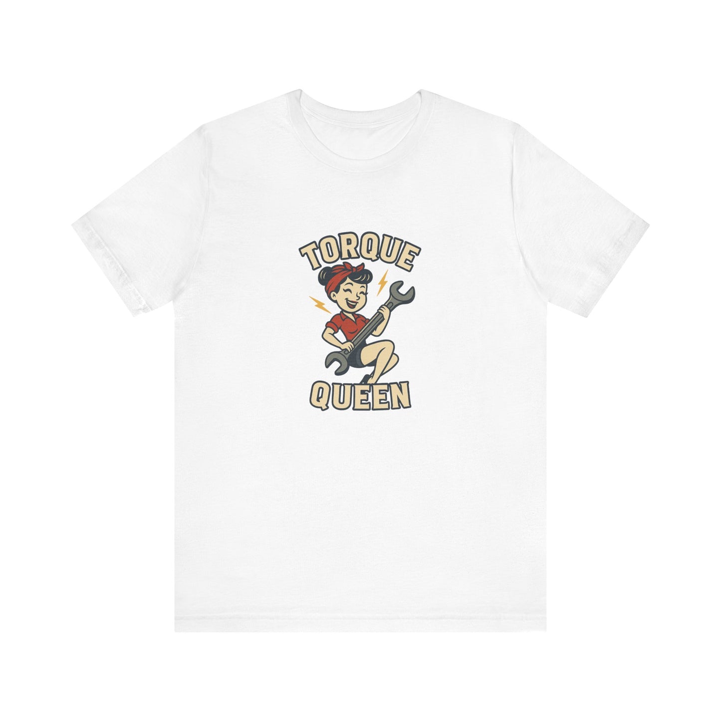 Torque Queen T-Shirt - Unisex Tee for Female Car Enthusiasts - Lucky Spark