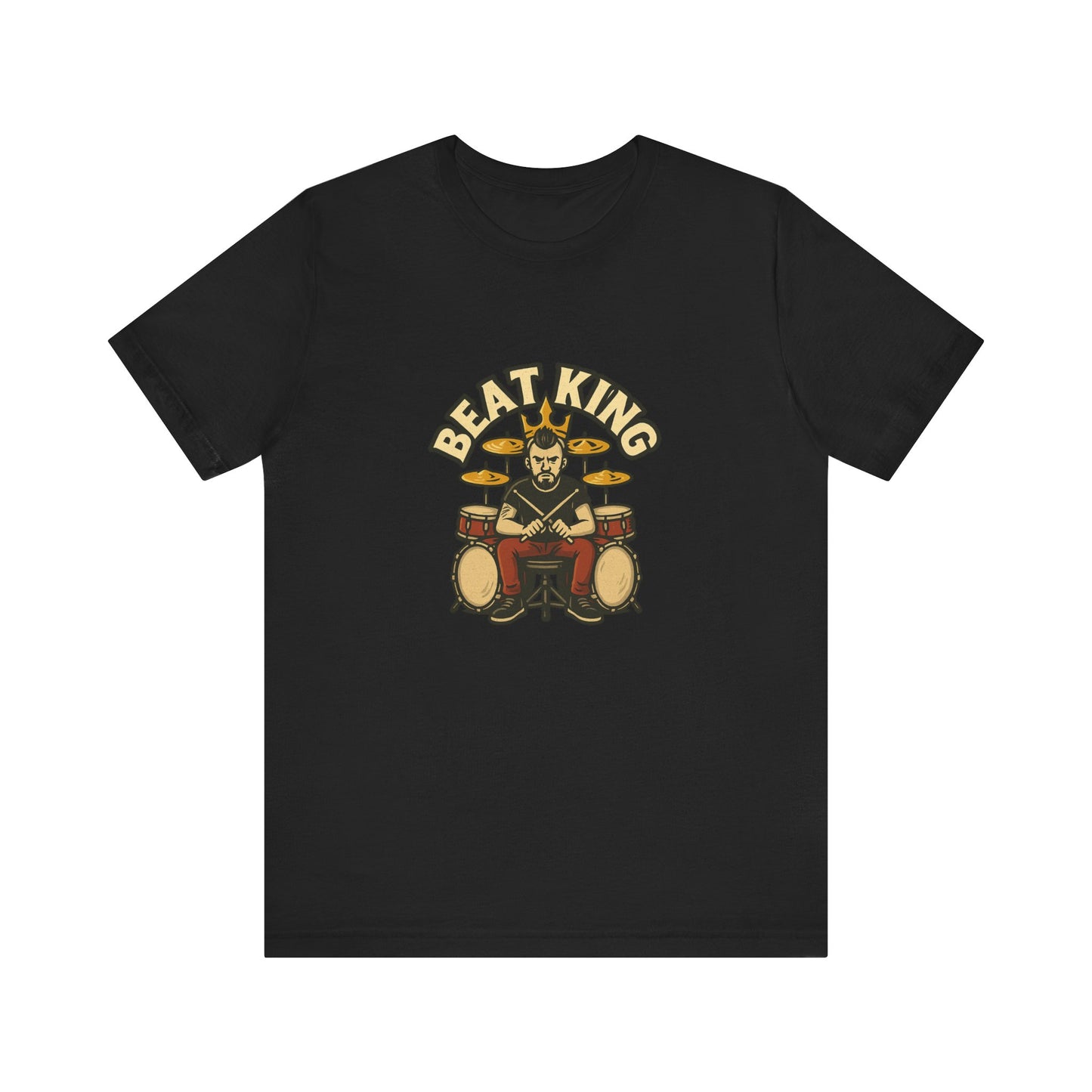 Beat King Drummer T-Shirt - Lucky Spark