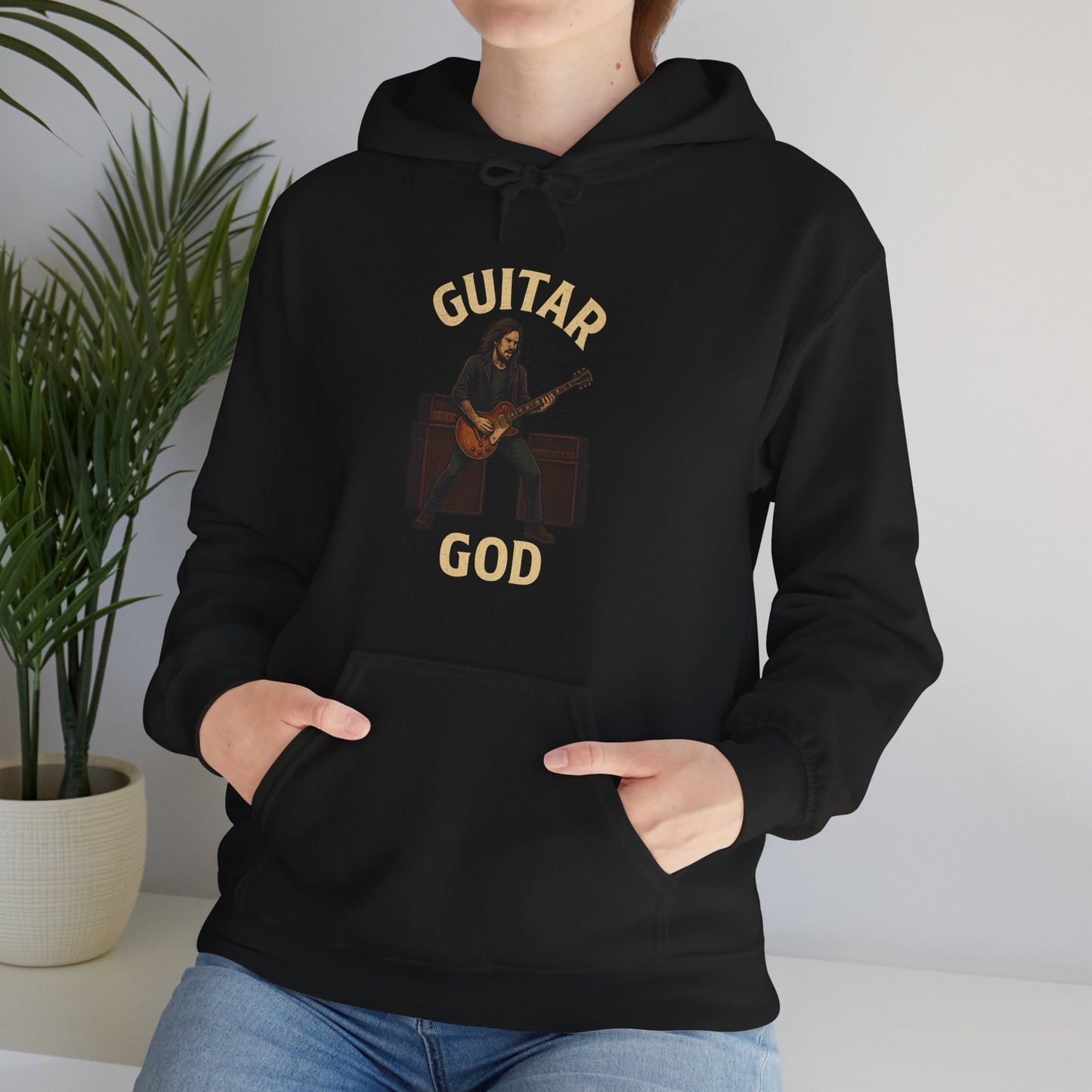Guitar God Hoodie - Unisex Sweatshirt - Lucky Spark