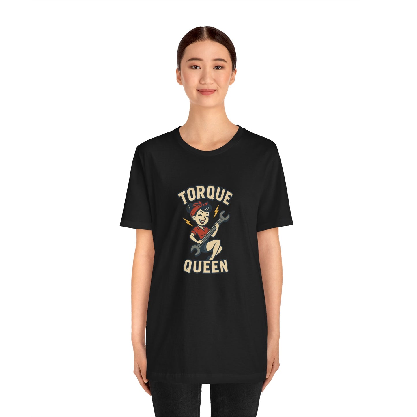 Torque Queen T-Shirt - Unisex Tee for Female Car Enthusiasts - Lucky Spark