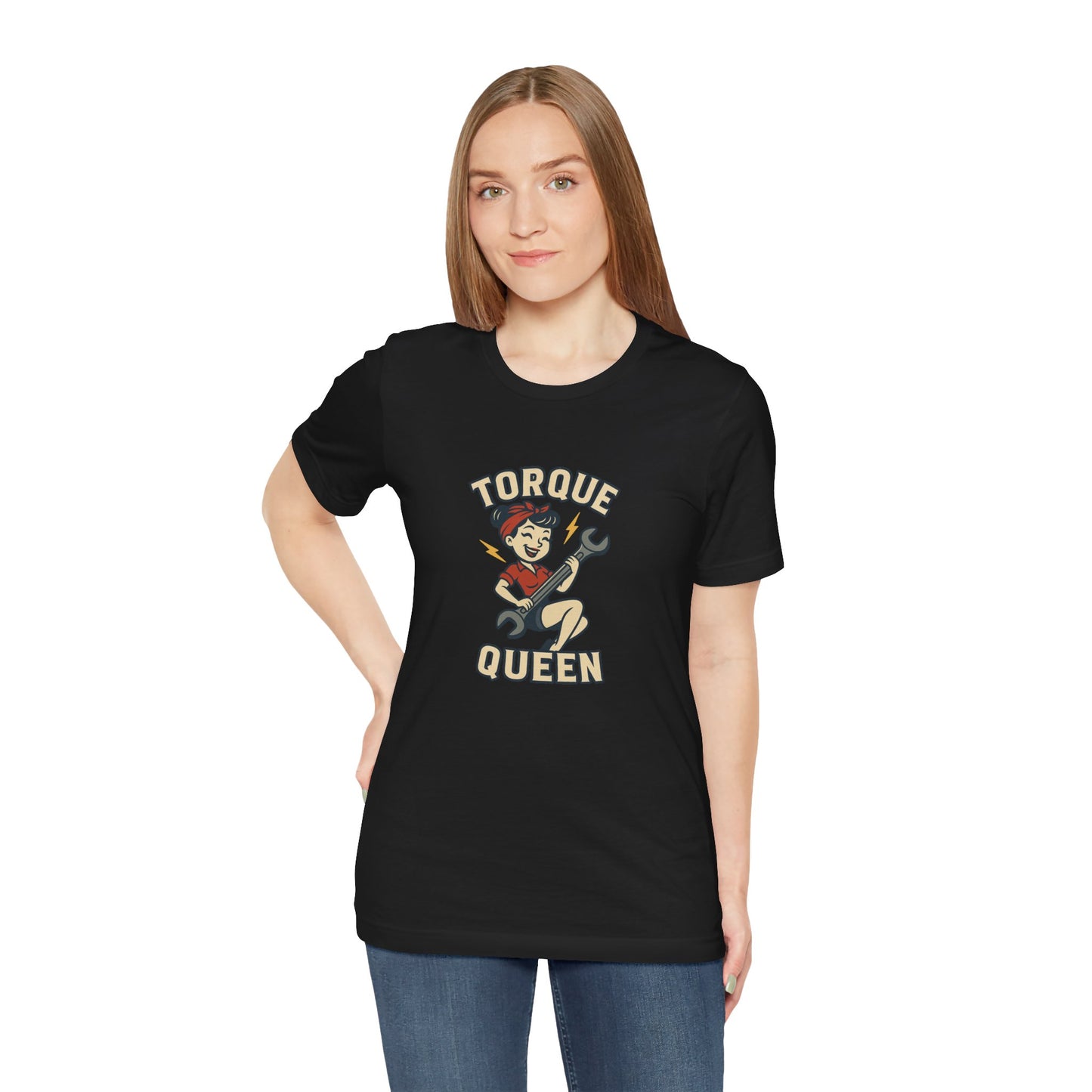 Torque Queen T-Shirt - Unisex Tee for Female Car Enthusiasts - Lucky Spark
