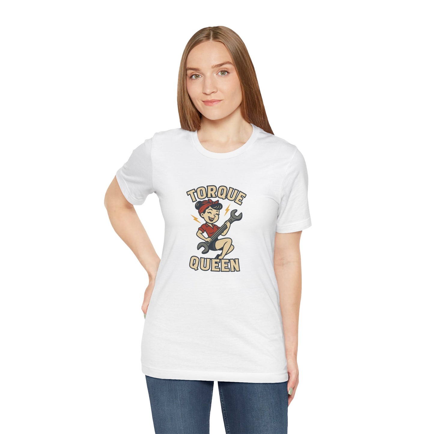 Torque Queen T-Shirt - Unisex Tee for Female Car Enthusiasts - Lucky Spark