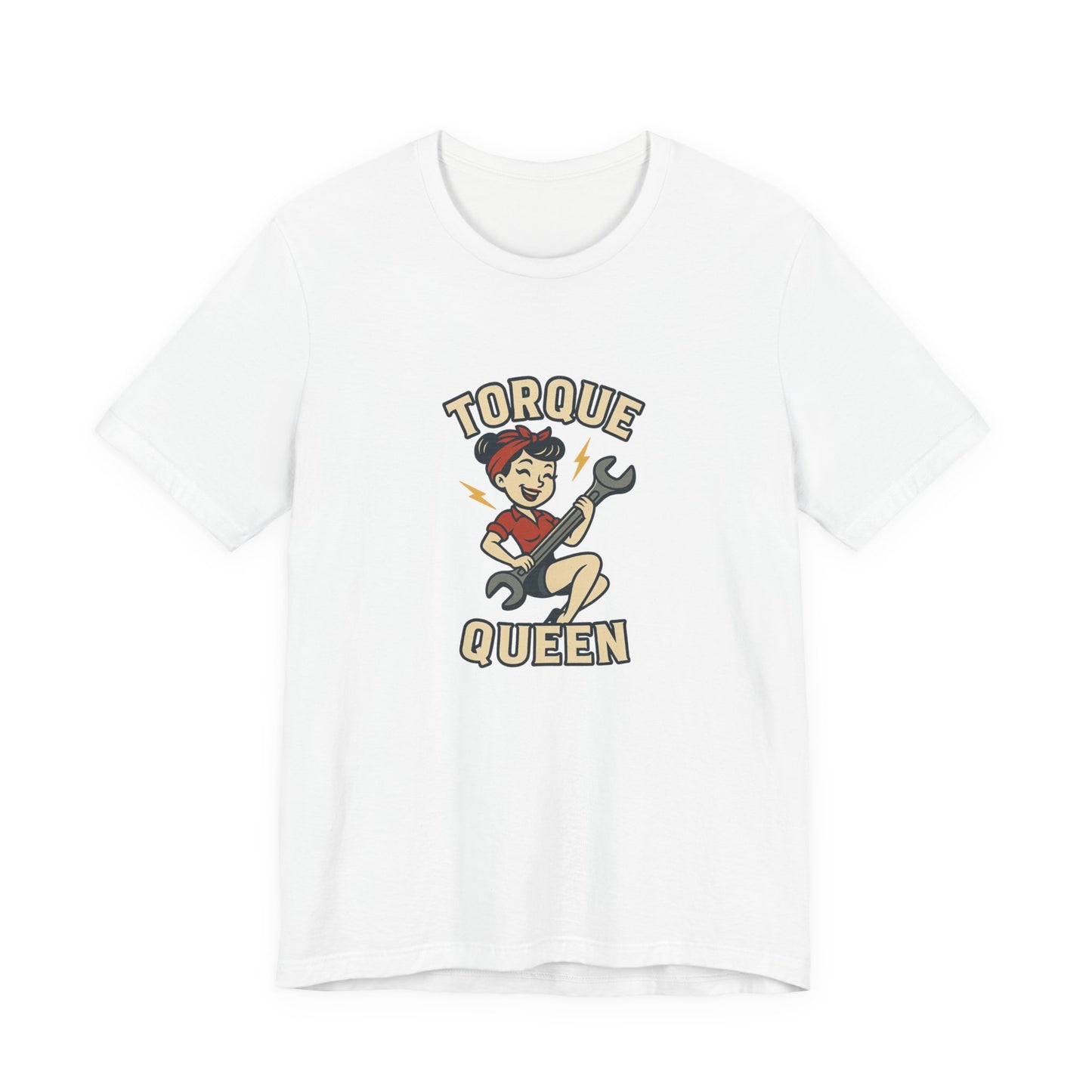 Torque Queen T-Shirt - Unisex Tee for Female Car Enthusiasts - Lucky Spark