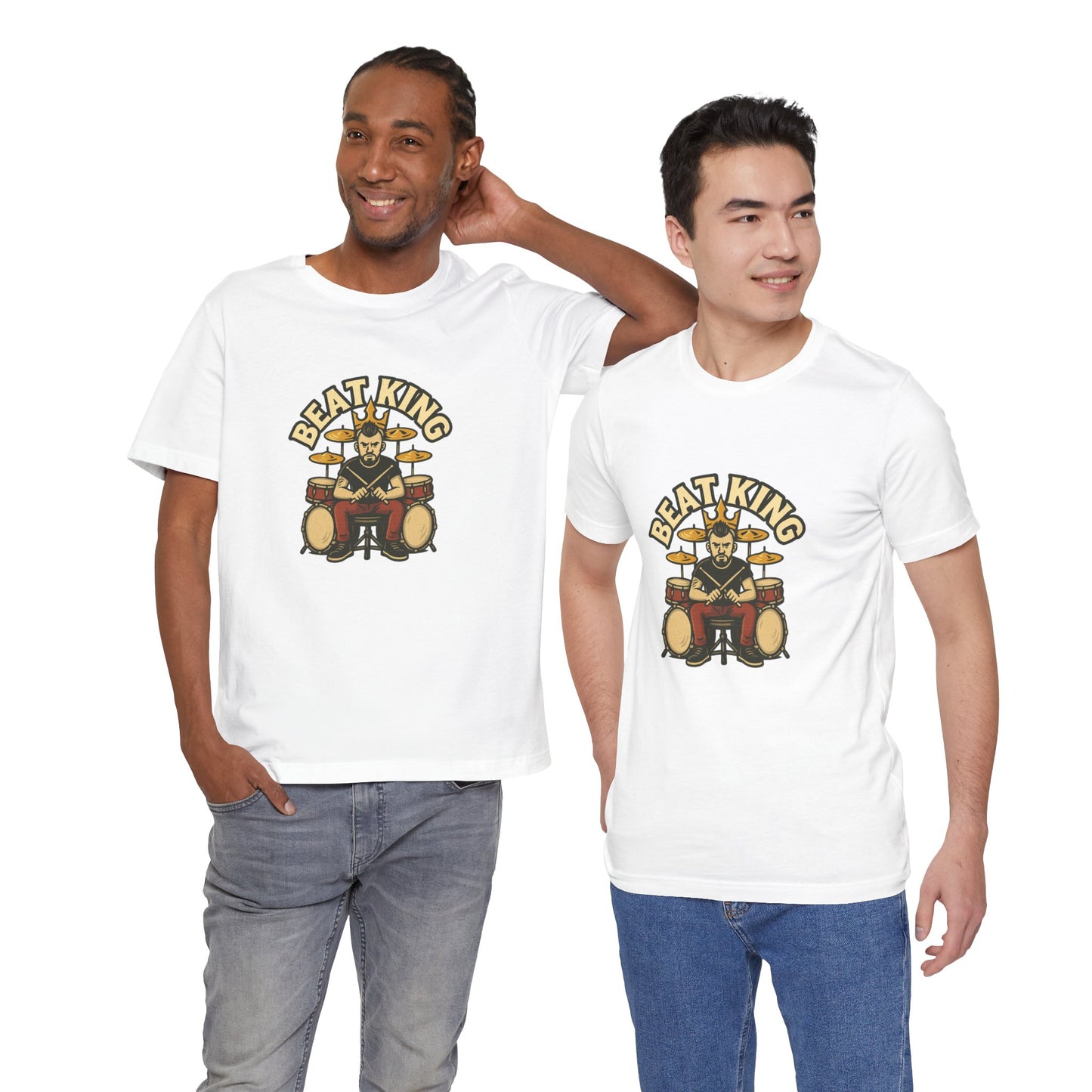 Beat King Drummer T-Shirt - Lucky Spark