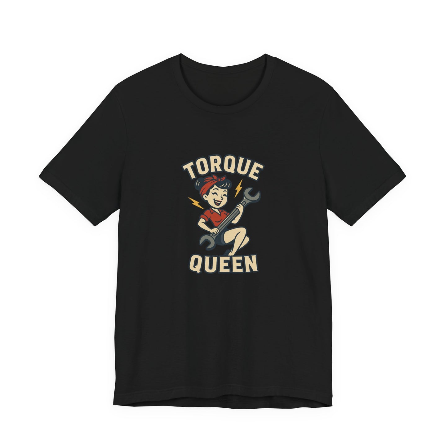 Torque Queen T-Shirt - Unisex Tee for Female Car Enthusiasts - Lucky Spark
