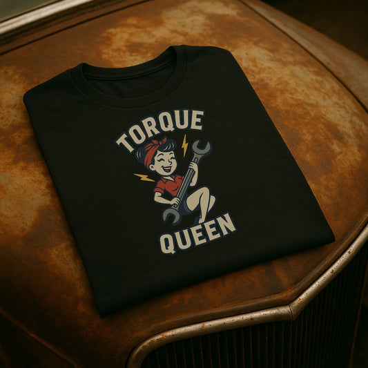 Torque Queen T-Shirt - Unisex Tee for Female Car Enthusiasts