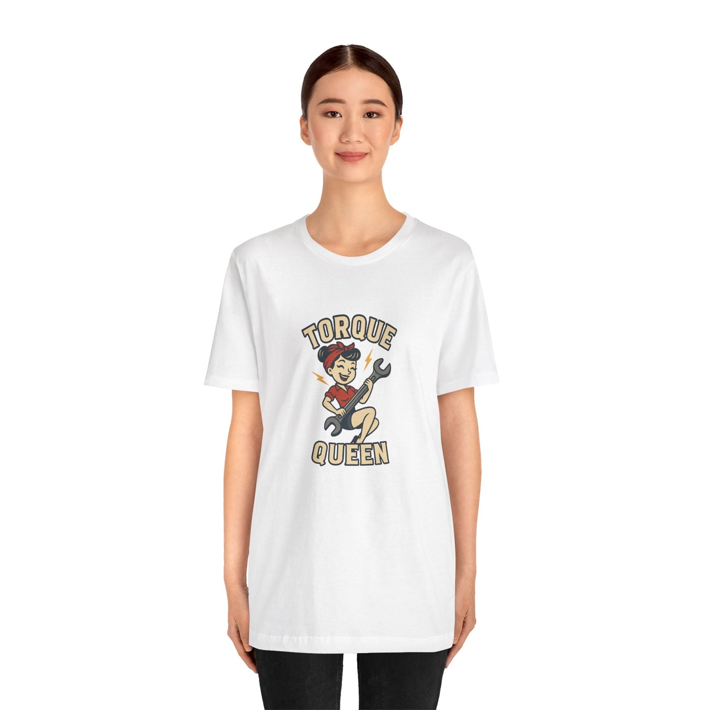 Torque Queen T-Shirt - Unisex Tee for Female Car Enthusiasts - Lucky Spark