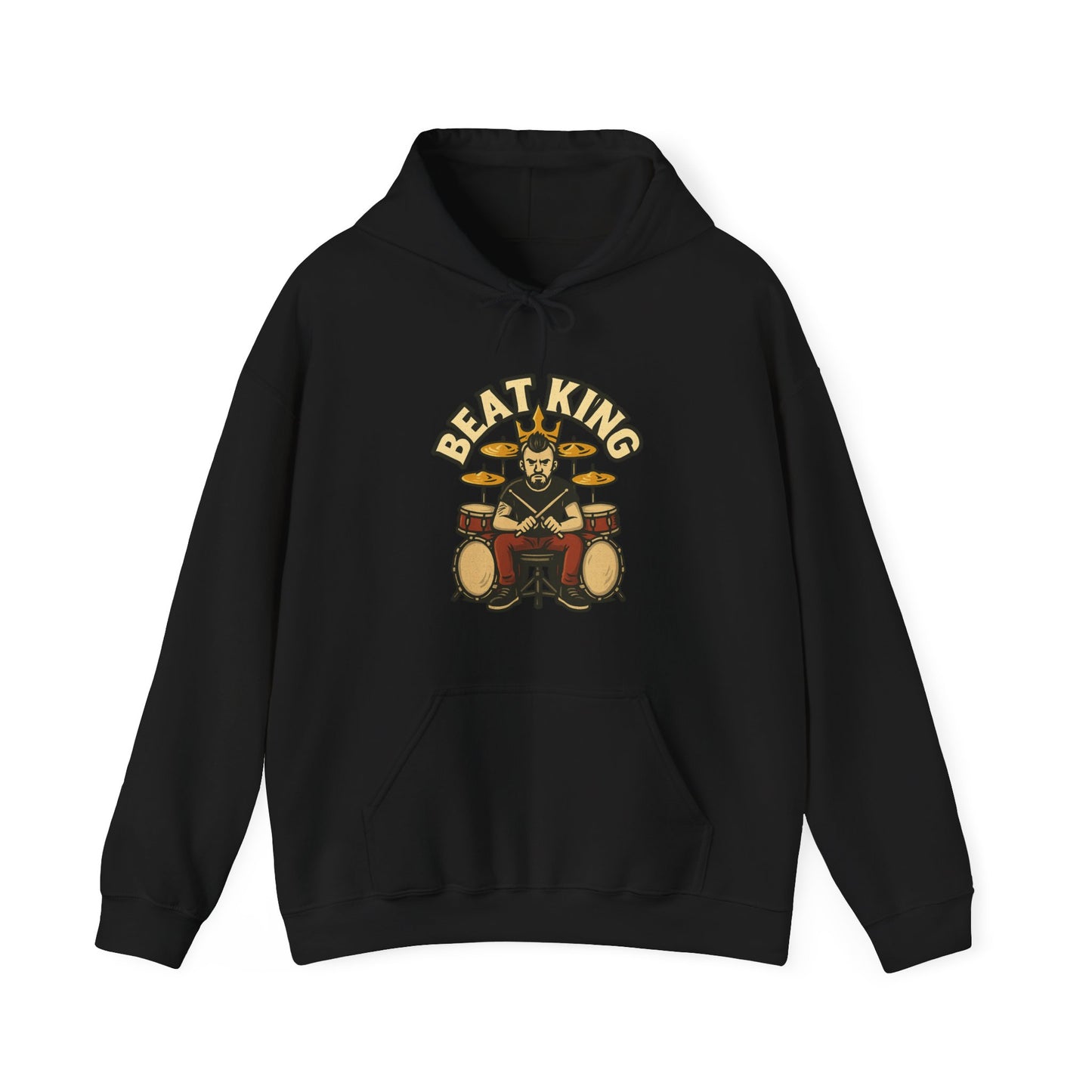 Beat King Hoodie - Drummer Unisex Sweatshirt - Lucky Spark