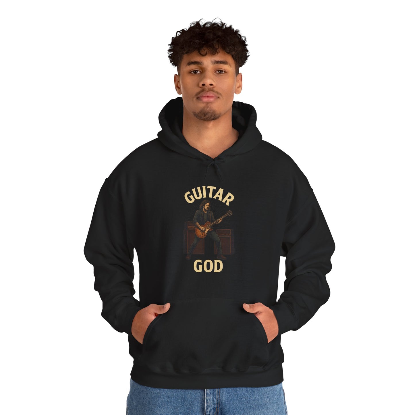 Guitar God Hoodie - Unisex Sweatshirt - Lucky Spark