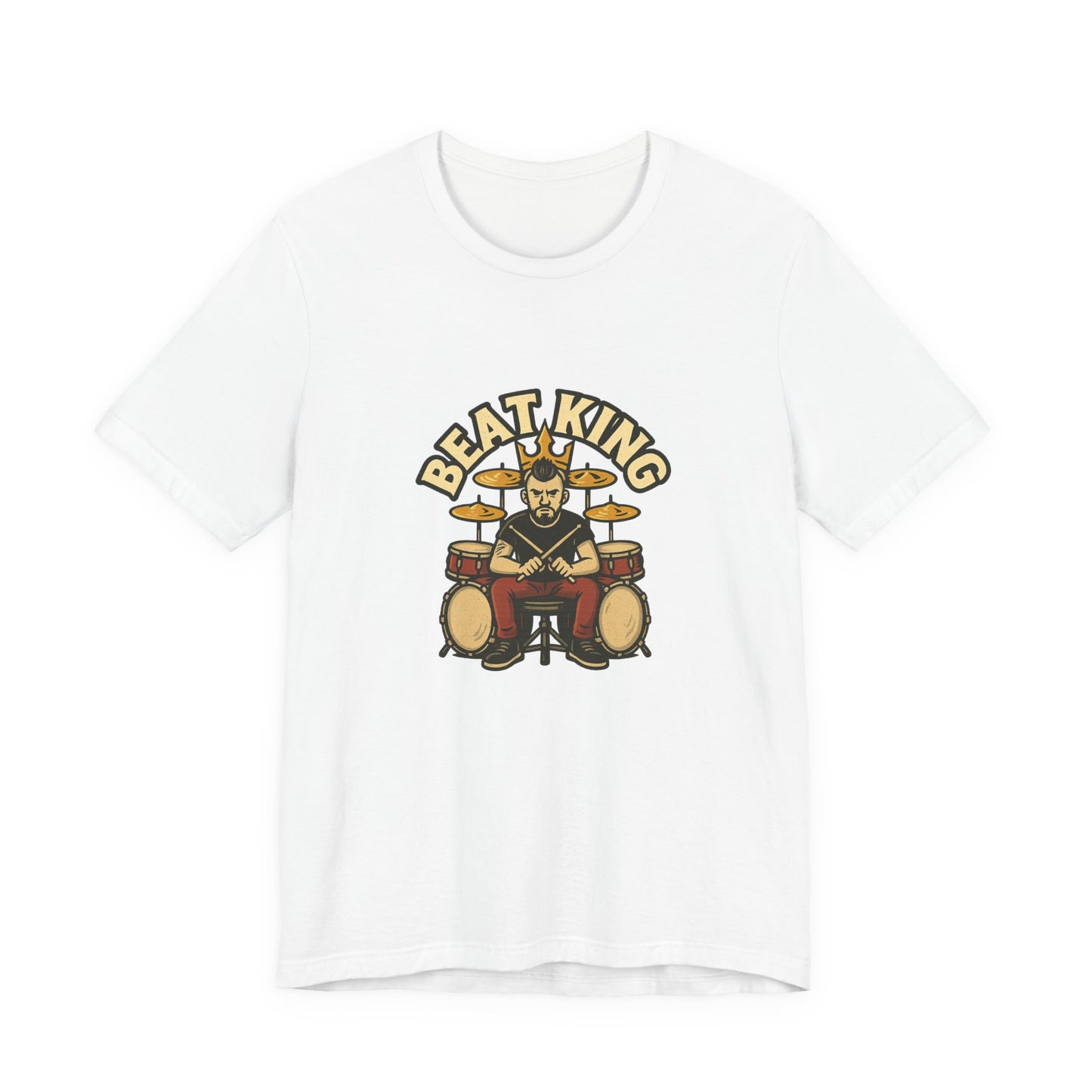 Beat King Drummer T-Shirt - Lucky Spark