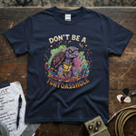 Don't Be a Turtoasshole Shirt with colorful turtle graphic on navy blue tee