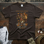 Gather around children β Tonight, we feast like legends Shirt featuring a whimsical design on a brown premium tee.