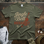 Jingle Bell Rockabilly Shirt featuring a vibrant design on a soft premium tee, perfect for your lucky spark vibe!
