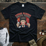 Make Russia Drunk Again Shirt featuring bold graphic and vibrant colors on a premium black tee.