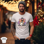 Man wearing a My Therapy Is Loud | Funny Drummer Musician Shirt in a festive setting.