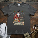 Rockin’ Around the Christmas Tree - Rockabilly Santa Shirt featuring vibrant print on a comfy tee.
