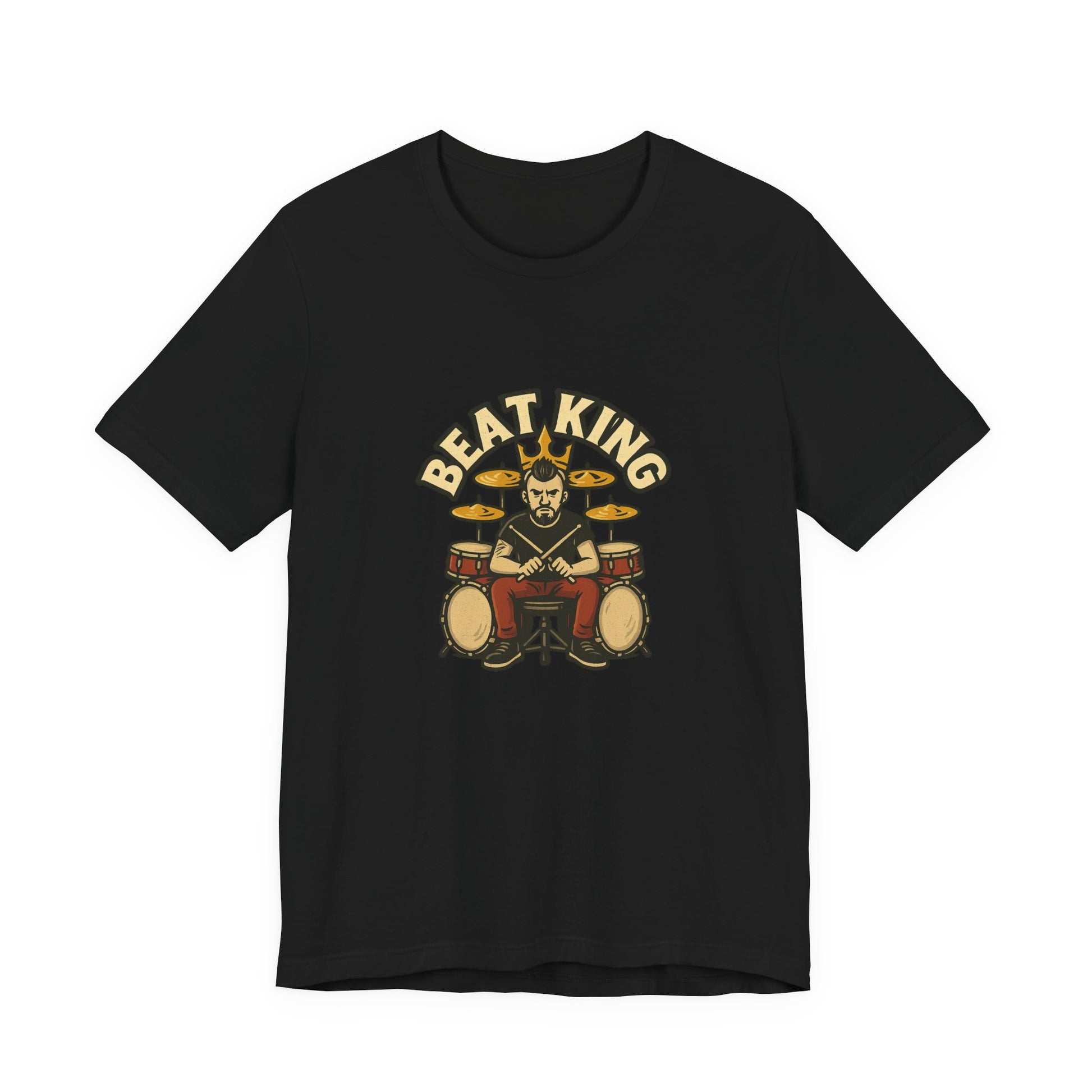 Beat King Drummer T-Shirt - Lucky Spark