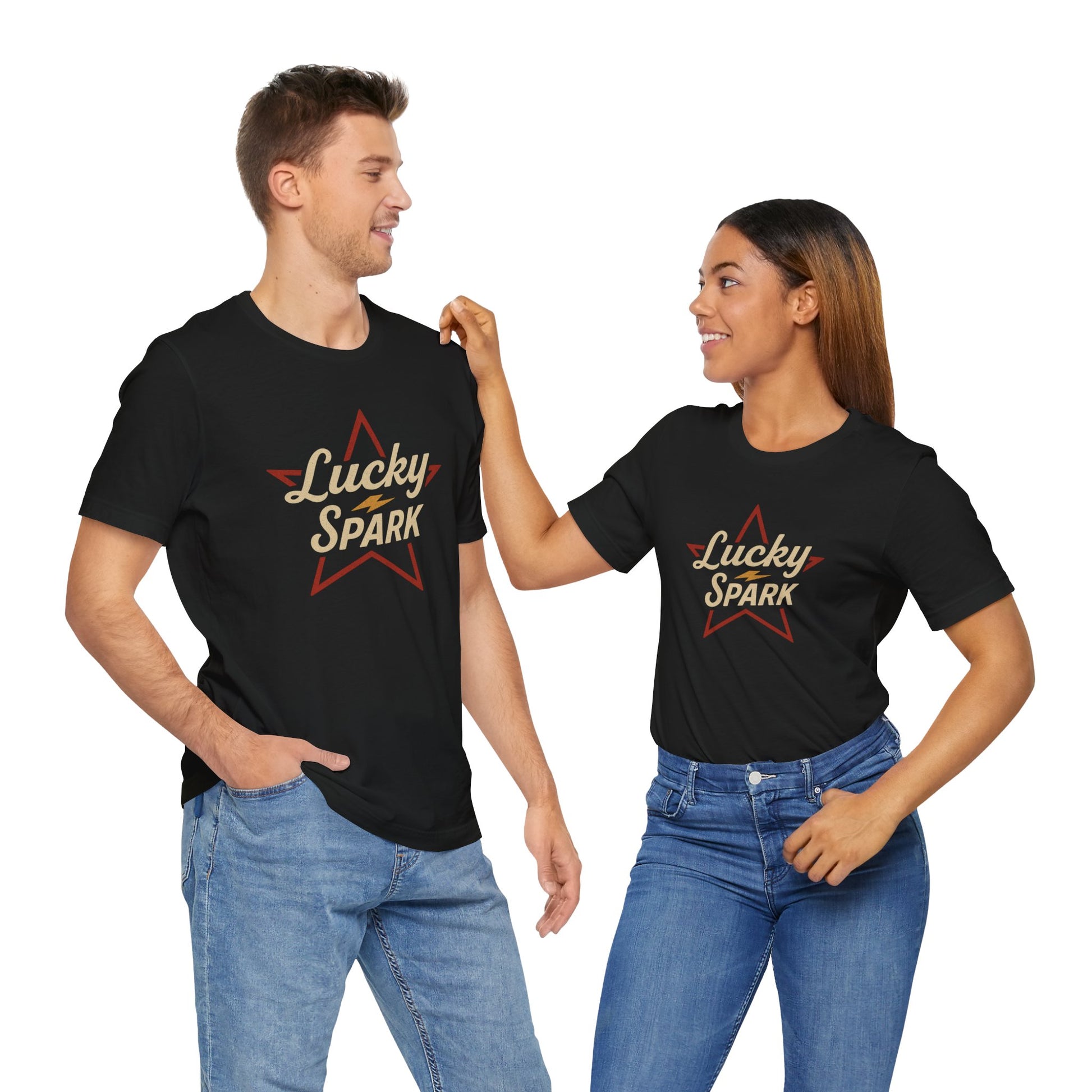 Lucky Spark Unisex Tee - Cool Graphic T-Shirt - Lucky Spark