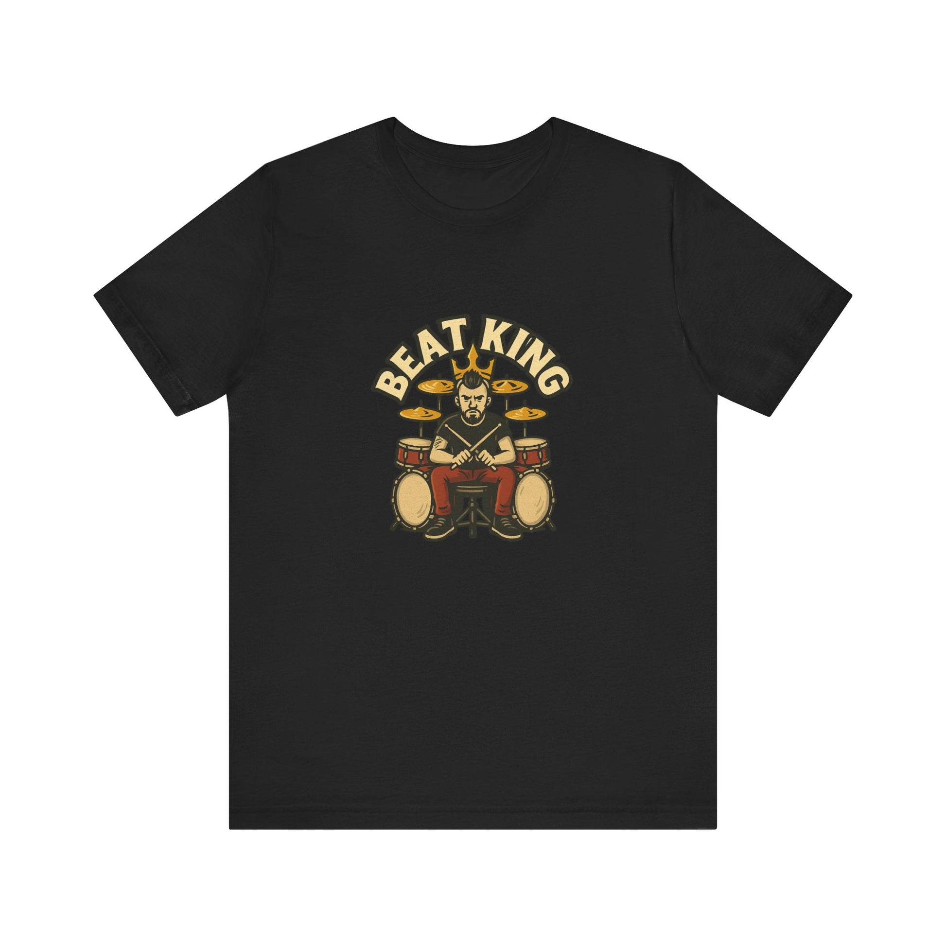 Beat King Drummer T-Shirt - Lucky Spark