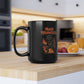 Iron Meowden Black Mug - Perfect Gift for Metal Fans, Cat Lovers, Coffee Lovers, Birthday, Halloween, Concerts