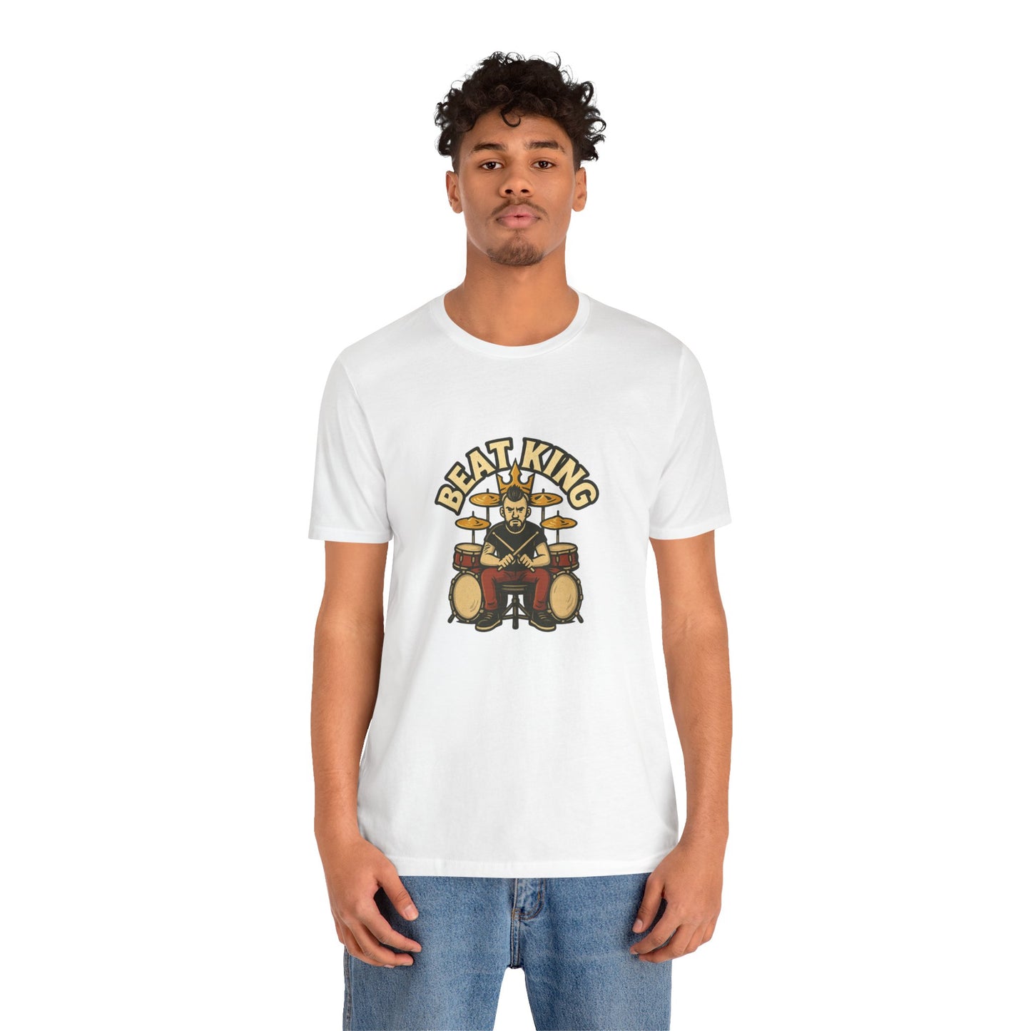 Beat King Drummer T-Shirt - Lucky Spark