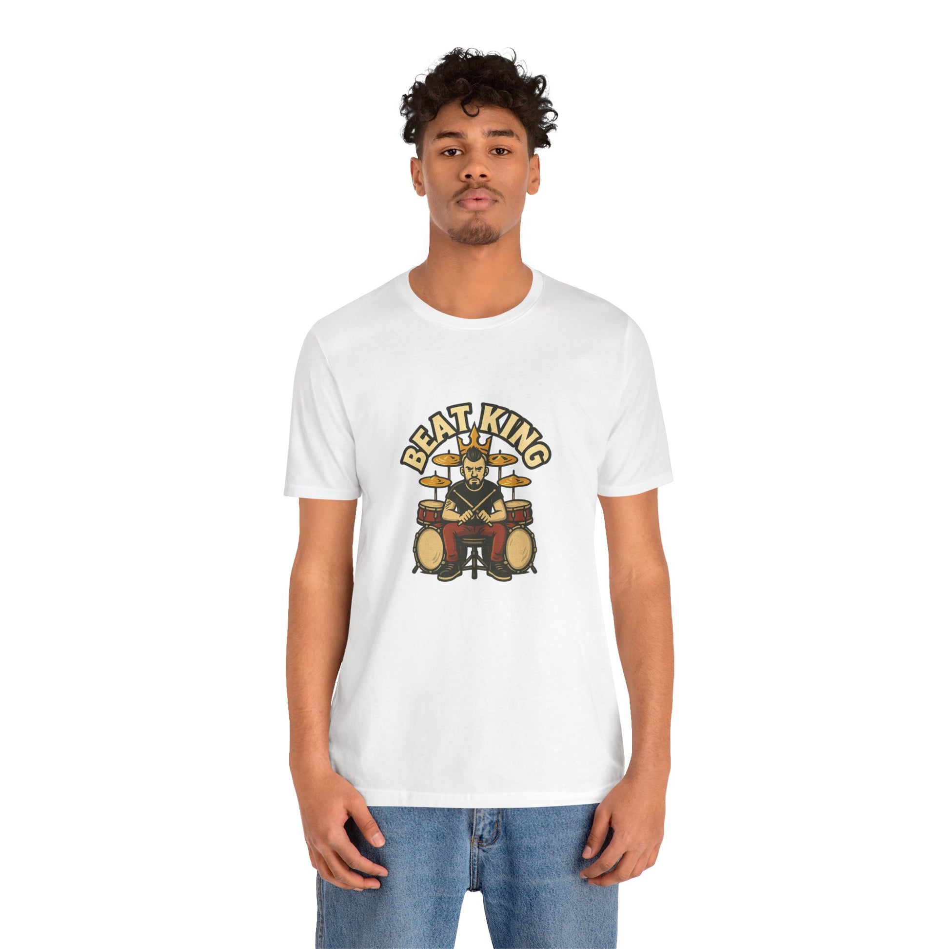 Beat King Drummer T-Shirt - Lucky Spark