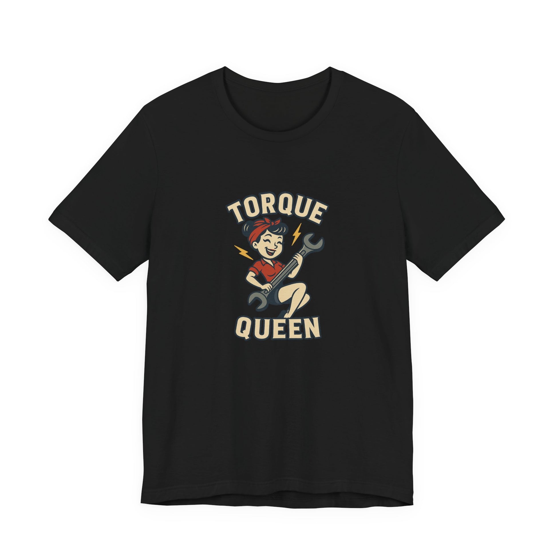 Torque Queen T-Shirt - Unisex Tee for Female Car Enthusiasts - Lucky Spark