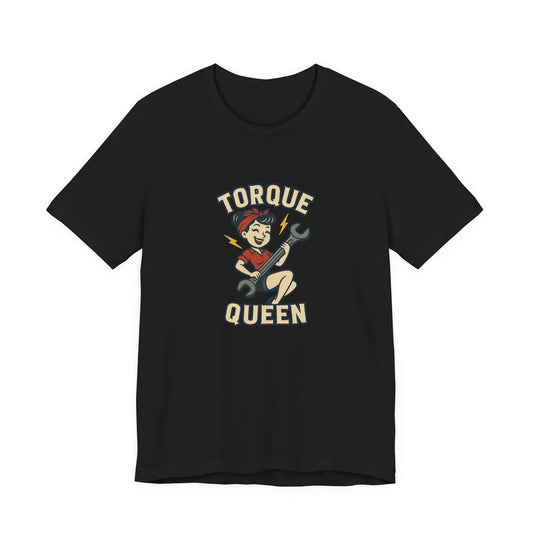 Torque Queen T-Shirt - Unisex Tee for Female Car Enthusiasts - Lucky Spark