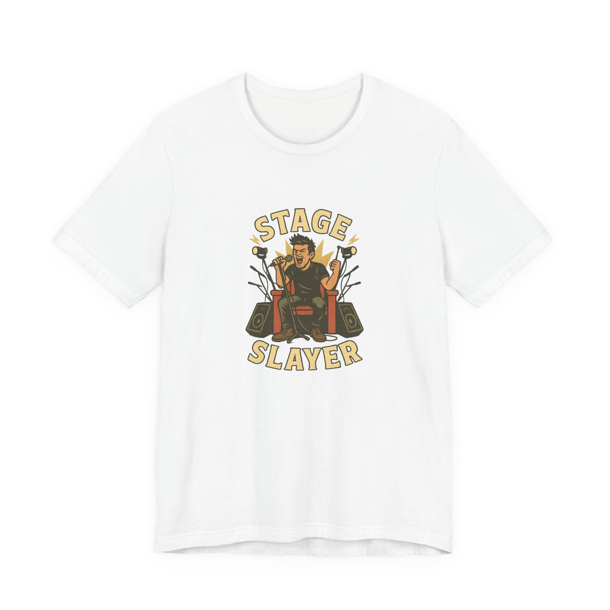 Stage Slayer Unisex Jersey Tee - Music Lover Shirt - Lucky Spark