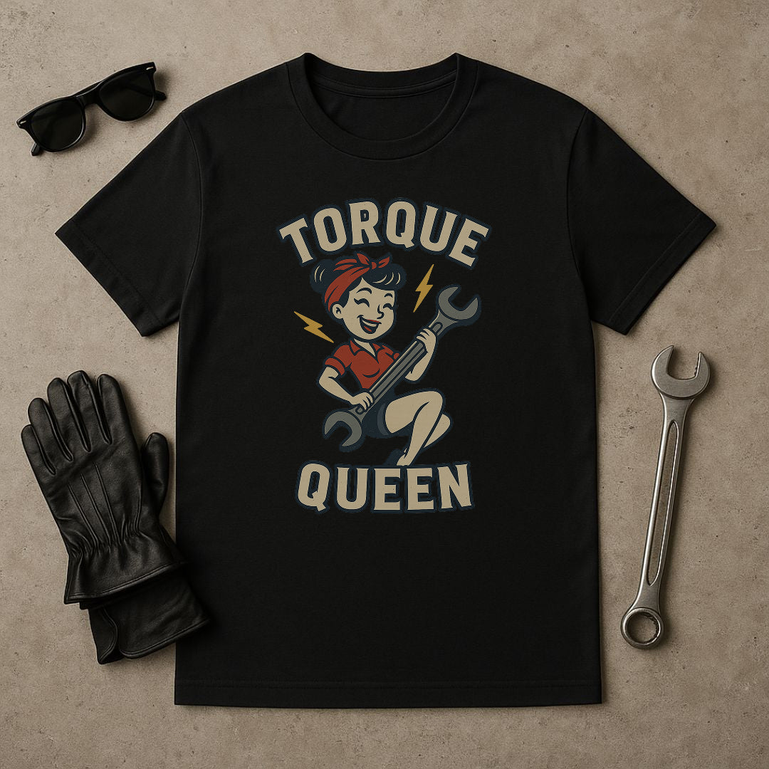 Torque Queen T-Shirt - Unisex Tee for Female Car Enthusiasts