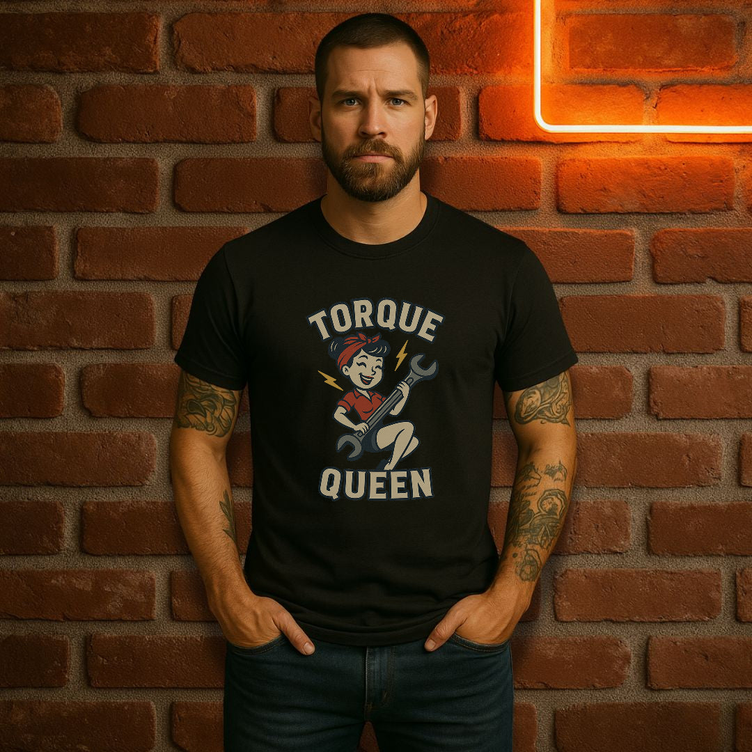 Torque Queen T-Shirt - Unisex Tee for Female Car Enthusiasts