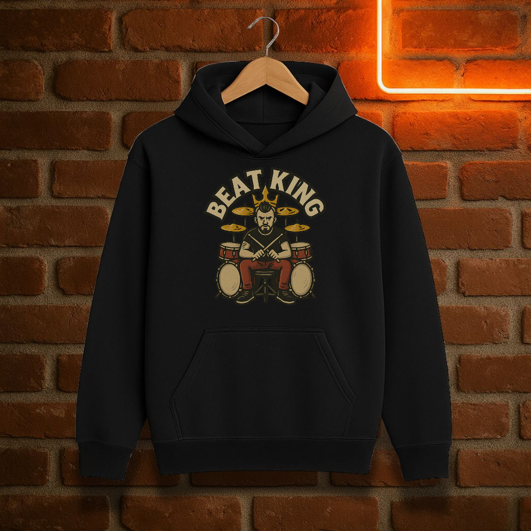 Beat King Hoodie - Drummer Unisex Sweatshirt