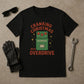 “Cranking Christmas Into Overdrive” – Funny Guitar Pedal Holiday T-Shirt