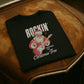 Rockin’ Around the Christmas Tree T-Shirt | Vintage Santa Guitar Christmas Tee