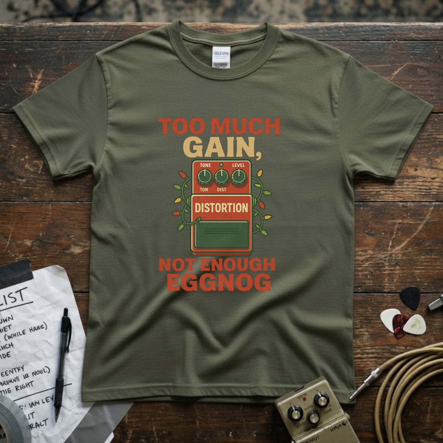 Too Much Gain Not Enough Eggnog Shirt