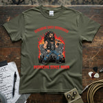 Screaming Since Soundcheck Drinking Since Noon | Funny Rock Singer Shirt featuring a wild vocalist illustration on a tee.