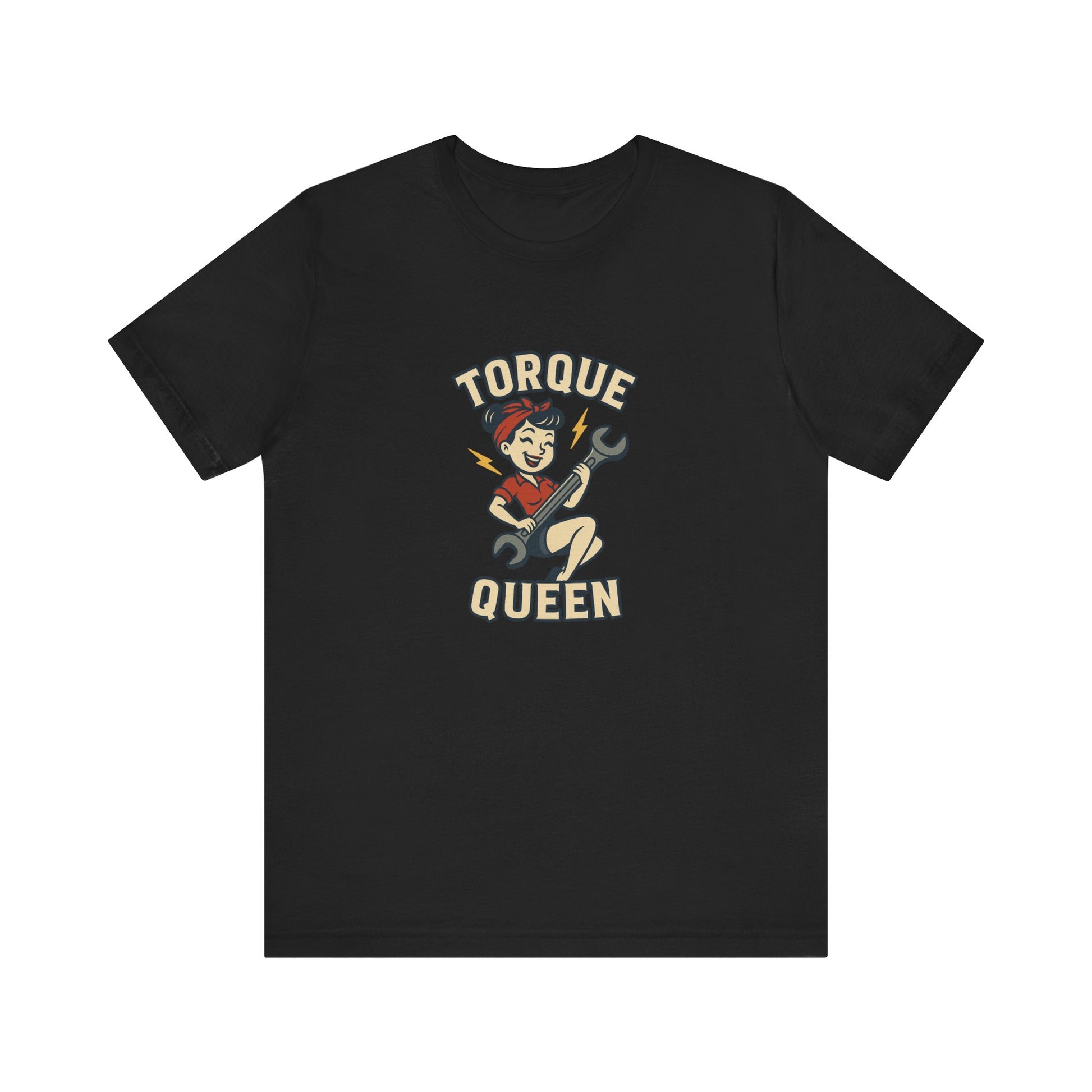 Torque Queen T-Shirt - Unisex Tee for Female Car Enthusiasts - Lucky Spark