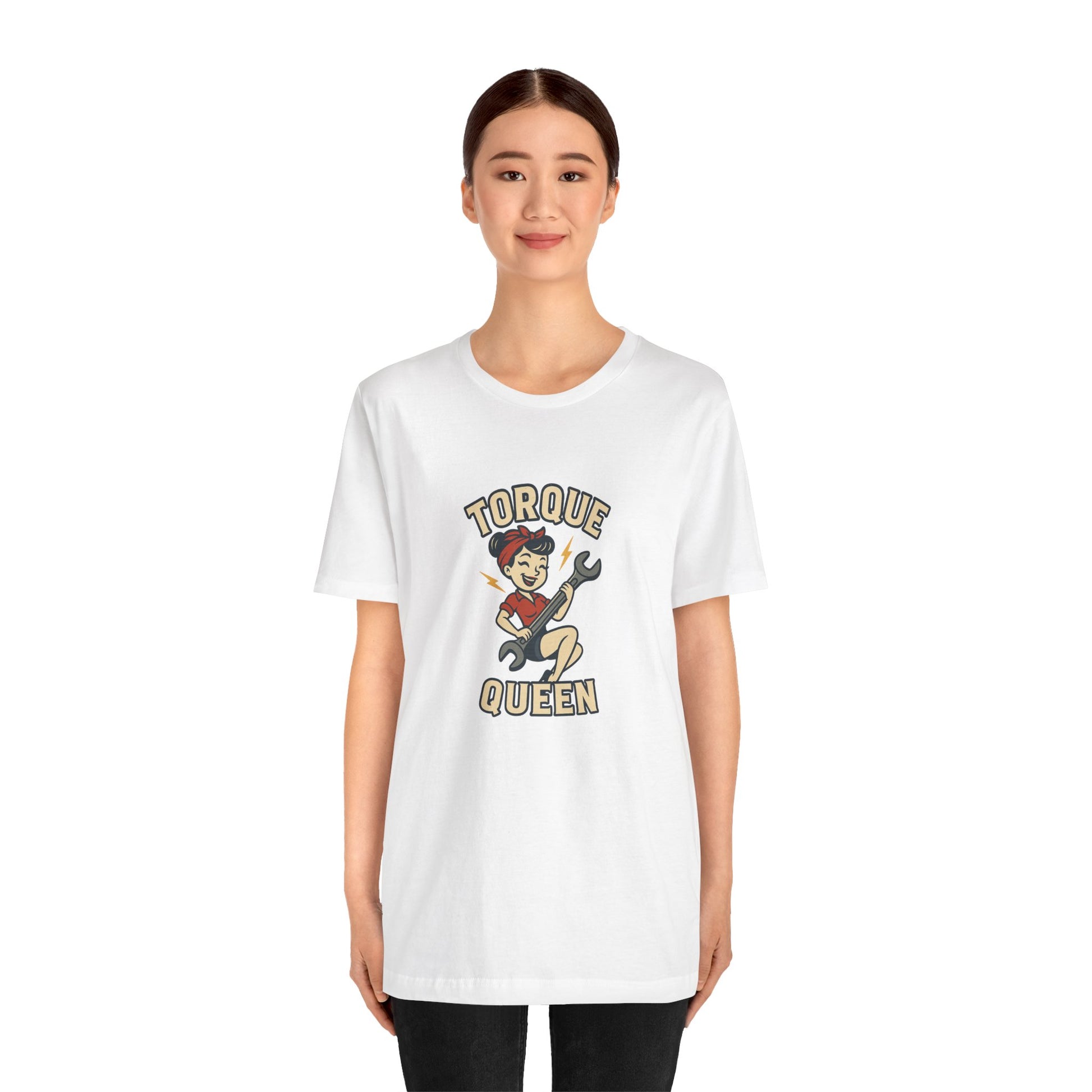 Torque Queen T-Shirt - Unisex Tee for Female Car Enthusiasts - Lucky Spark
