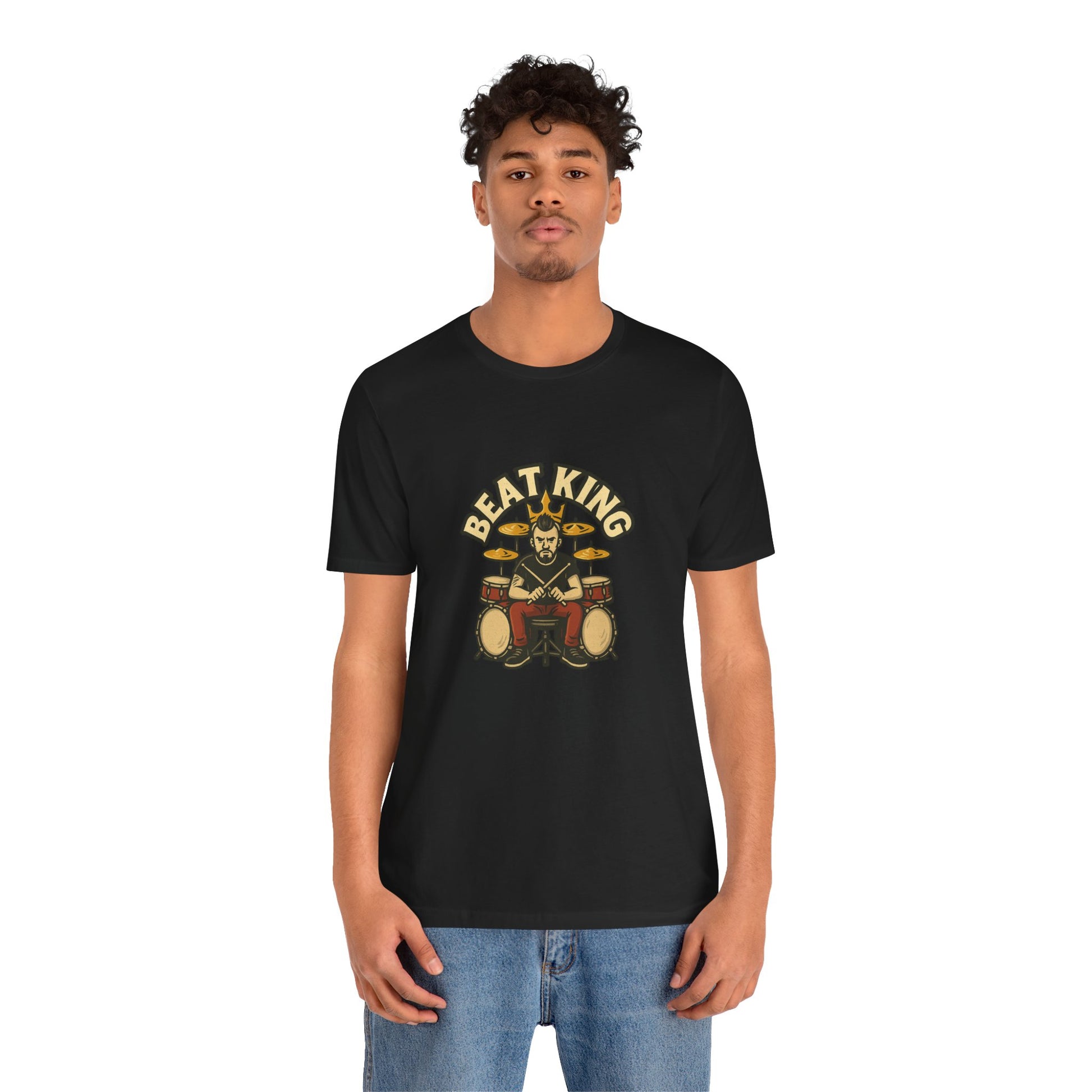 Beat King Drummer T-Shirt - Lucky Spark