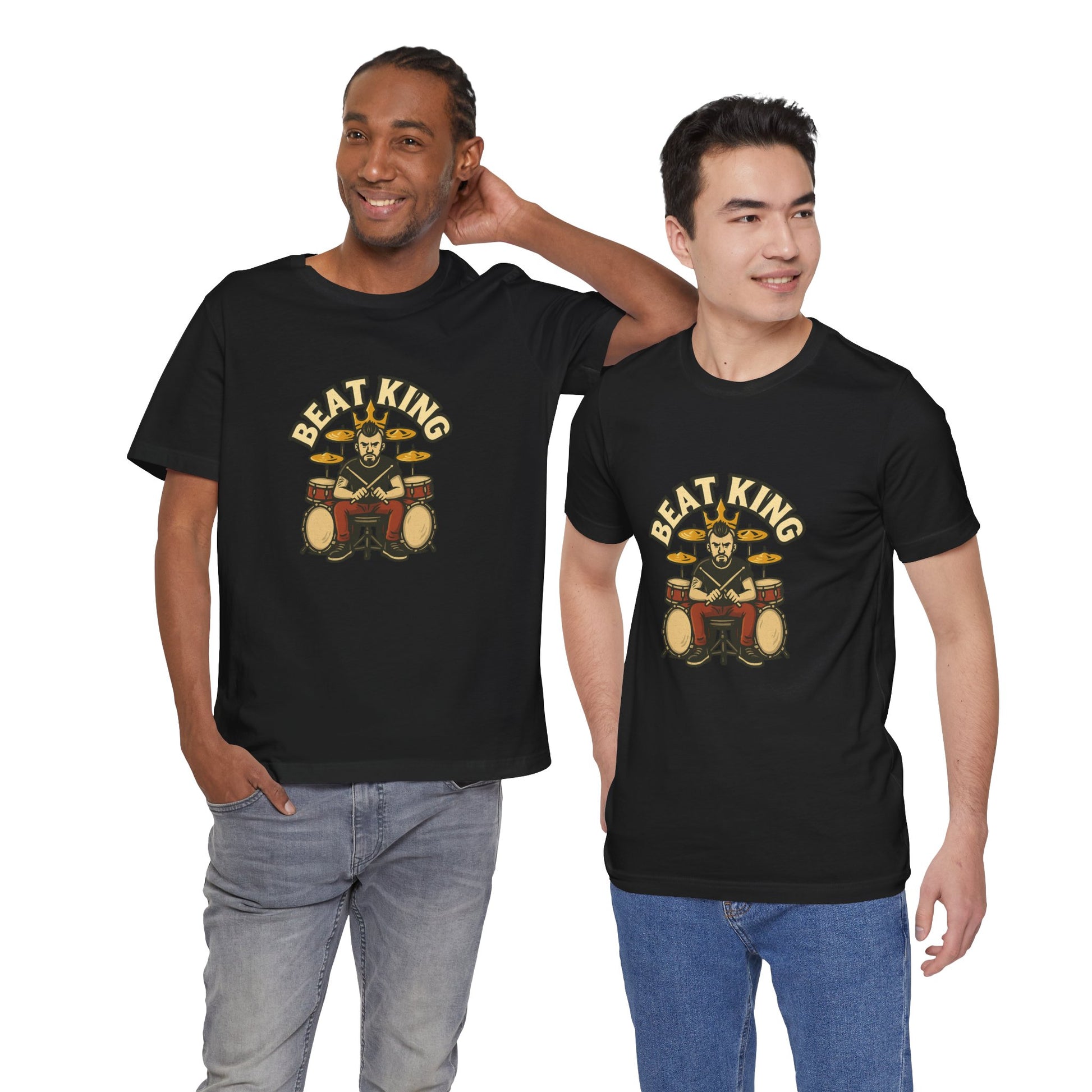 Beat King Drummer T-Shirt - Lucky Spark