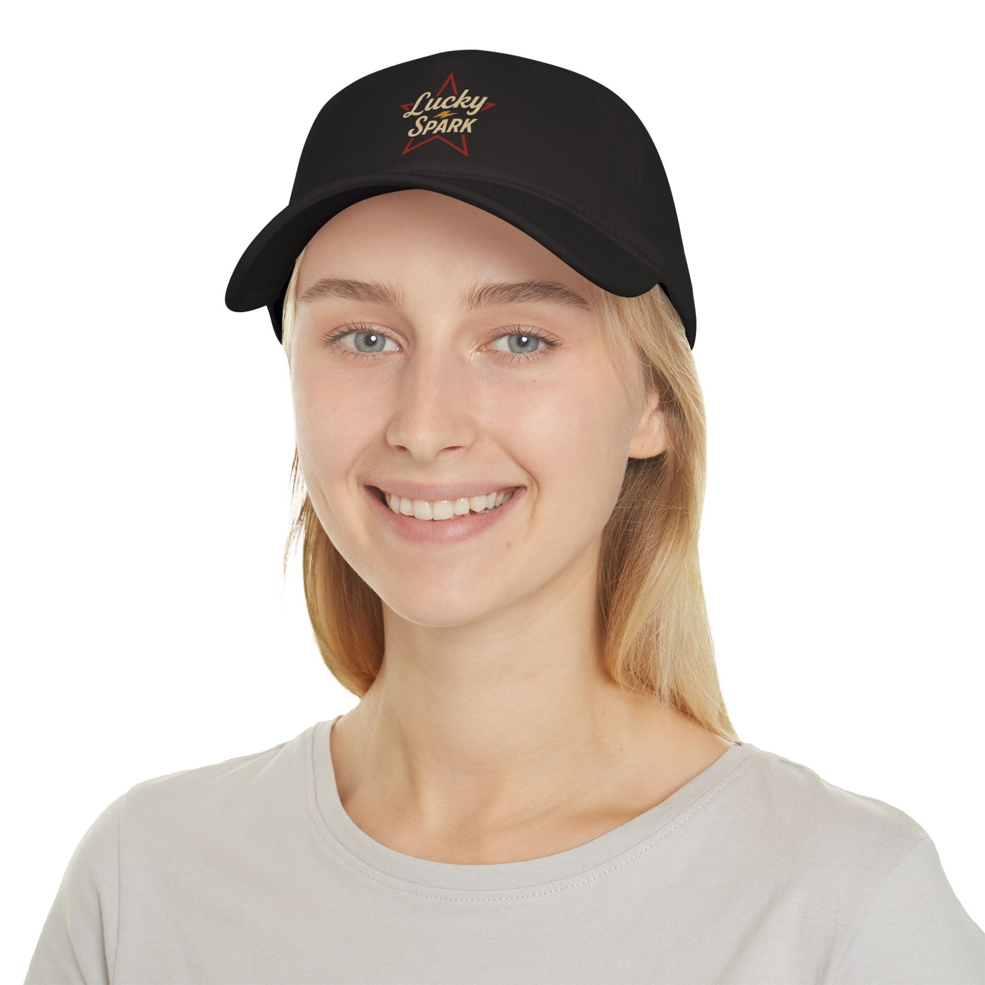 Lucky Spark Low Profile Baseball Cap - Adjustable Hat, Casual Cap, Gift for Him, Outdoor Wear, Trendy Fashion Accessory - Lucky Spark
