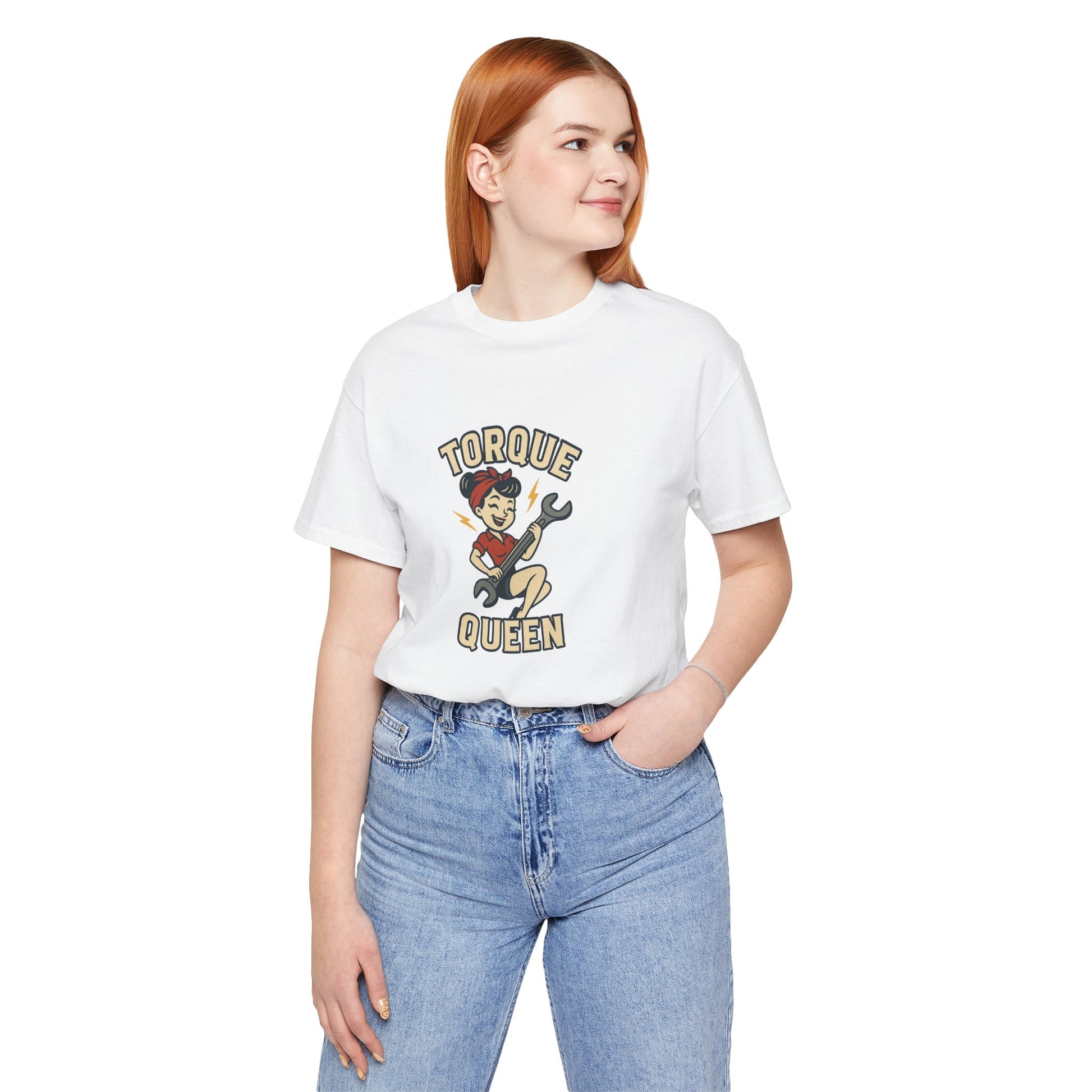 Torque Queen T-Shirt - Unisex Tee for Female Car Enthusiasts - Lucky Spark