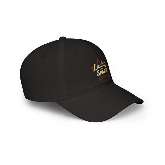 Lucky Spark Low Profile Baseball Cap - Adjustable Hat, Casual Cap, Gift for Him, Outdoor Wear, Trendy Fashion Accessory - Lucky Spark