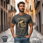 I Don’t Warm Up I Ignite | Funny Piano Player Musician Shirt on a man in a stylish urban setting.