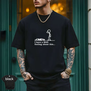 Deceased Santa Stick Figure Shirt in black with funny stick figure graphic and text design.