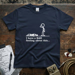 Deceased Santa Stick Figure Shirt featuring a humorous graphic design with a stick figure and text.