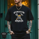 Diesel Mechanics If It Ain’t Broke It’s About to Be | Funny Diesel Mechanic T-Shirt worn by a model outdoors.