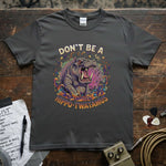 Don’t Be a Hippo-Twatamus Shirt featuring a colorful hippo design on a premium quality tee by Lucky Spark.