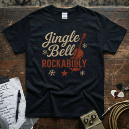 Jingle Bell Rockabilly Shirt featuring vibrant design on premium tee with soft cotton fabric.